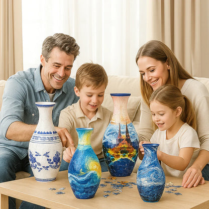Elegant 3D puzzle vase