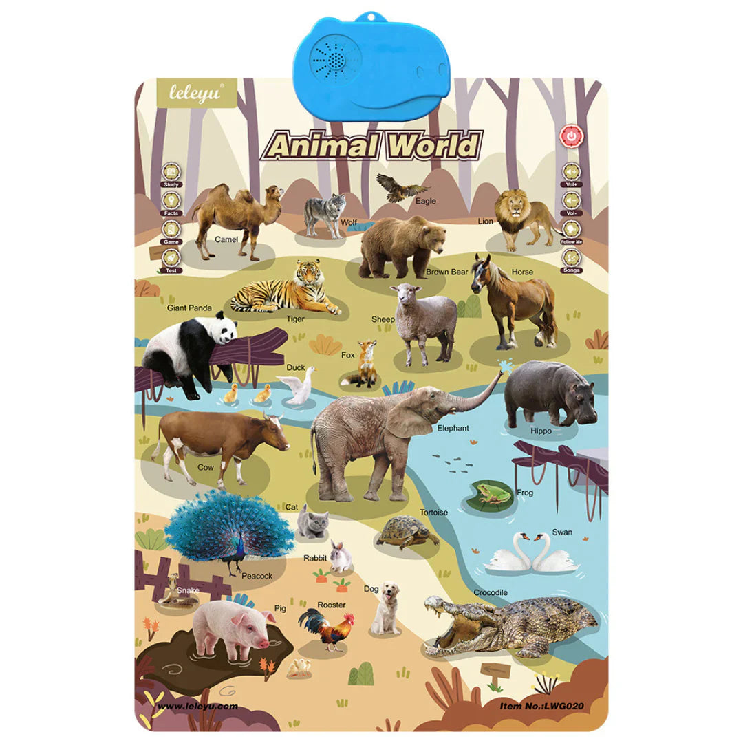 Talking educational board for teaching English to children