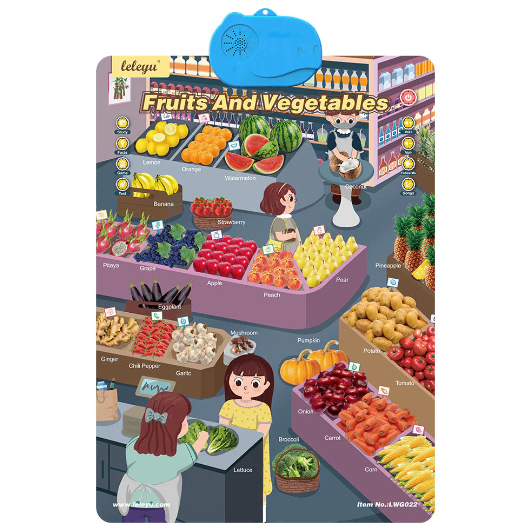 Talking educational board for teaching English to children